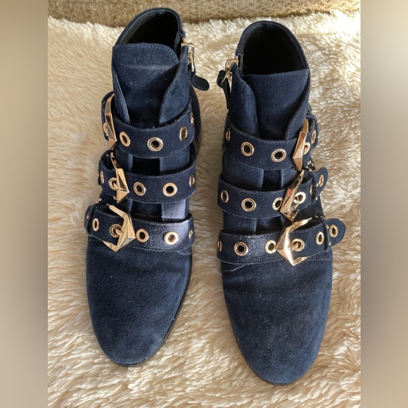 Sol Sana Ankle Boots with Gold Buckles - Picture 5 of 11